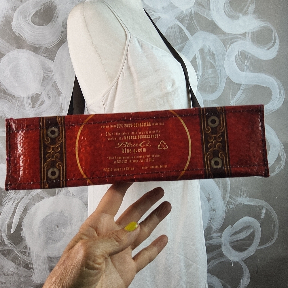 BOSS LADY NO BULL Blue Q Messenger Bag Vintage inspired Tote Crossbody Western - Picture 4 of 9